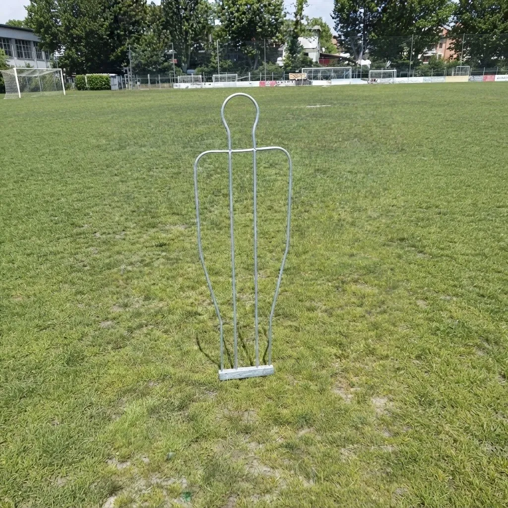 Sagoma Barret In Acciaio Zincato Con 4 Puntali H.180 Cm