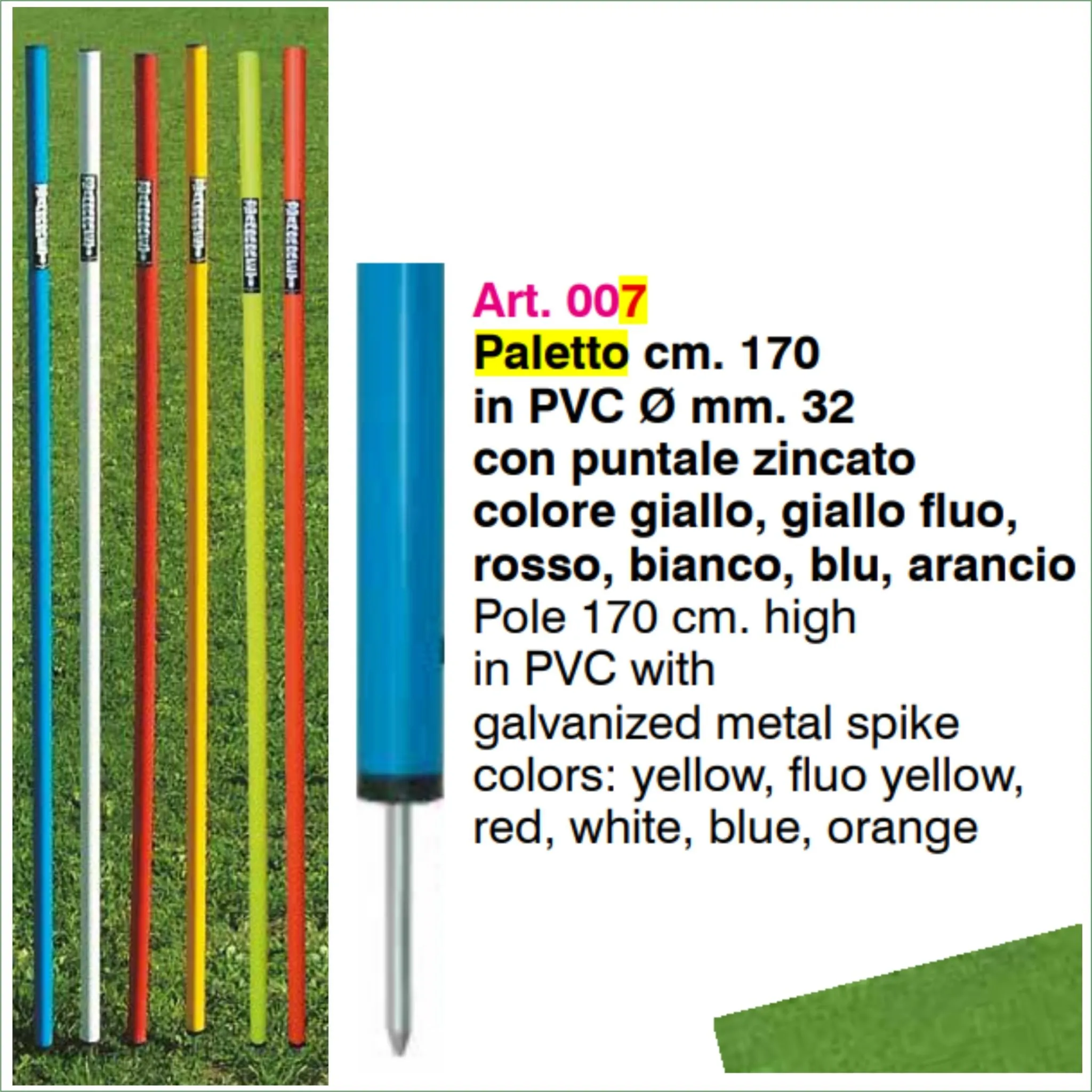 Paletto Slalom In Pvc Barret