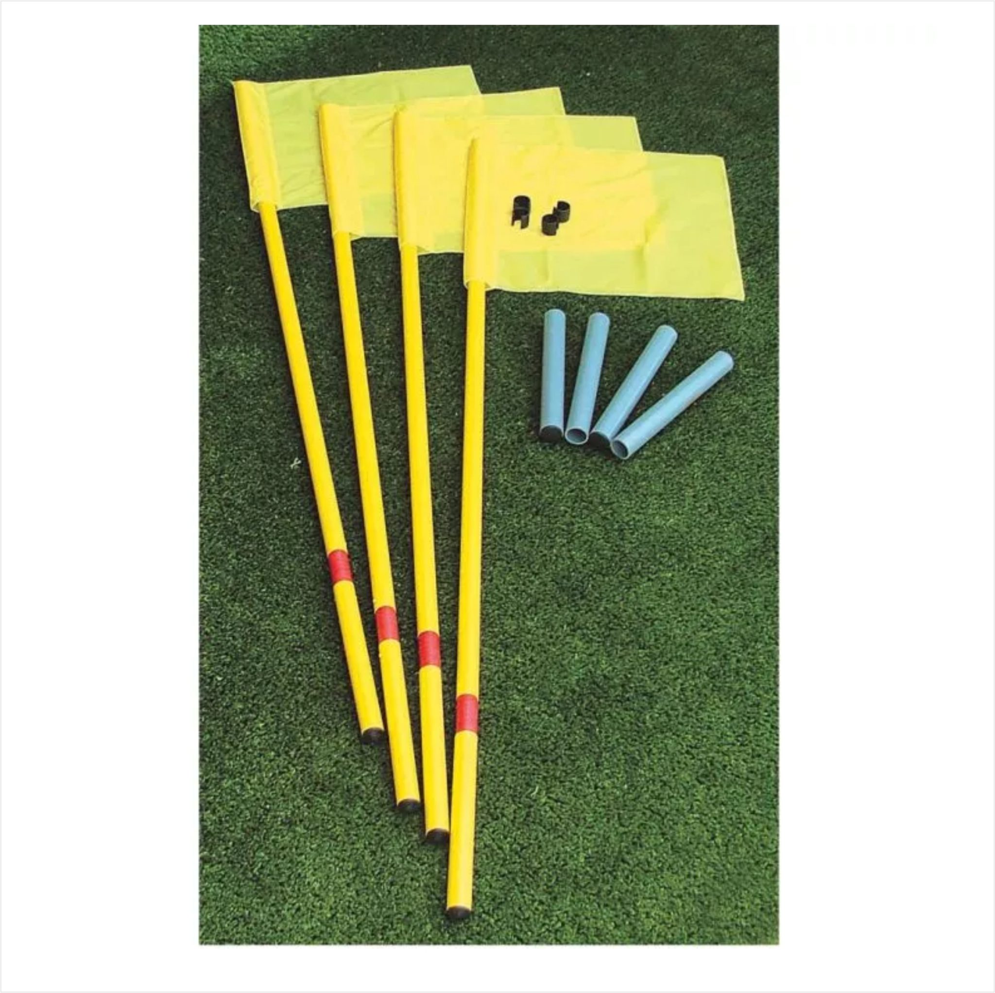 Kit 4 Paletti Calcio d'Angolo con Snodo Rinforzato diametro 40 mm Gecotex