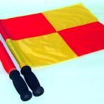 Bandierine segnalinee Barret a scacchi giallo rosso con impugnatura ergonomica