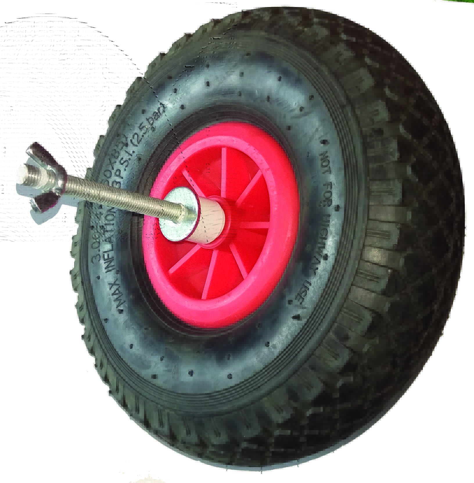 Coppia Ruote Gommate Barret