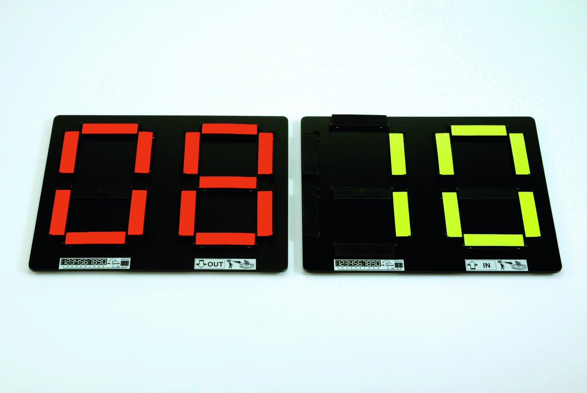 Segnalatore cambio giocatori manuale fluorescente Gecotex
