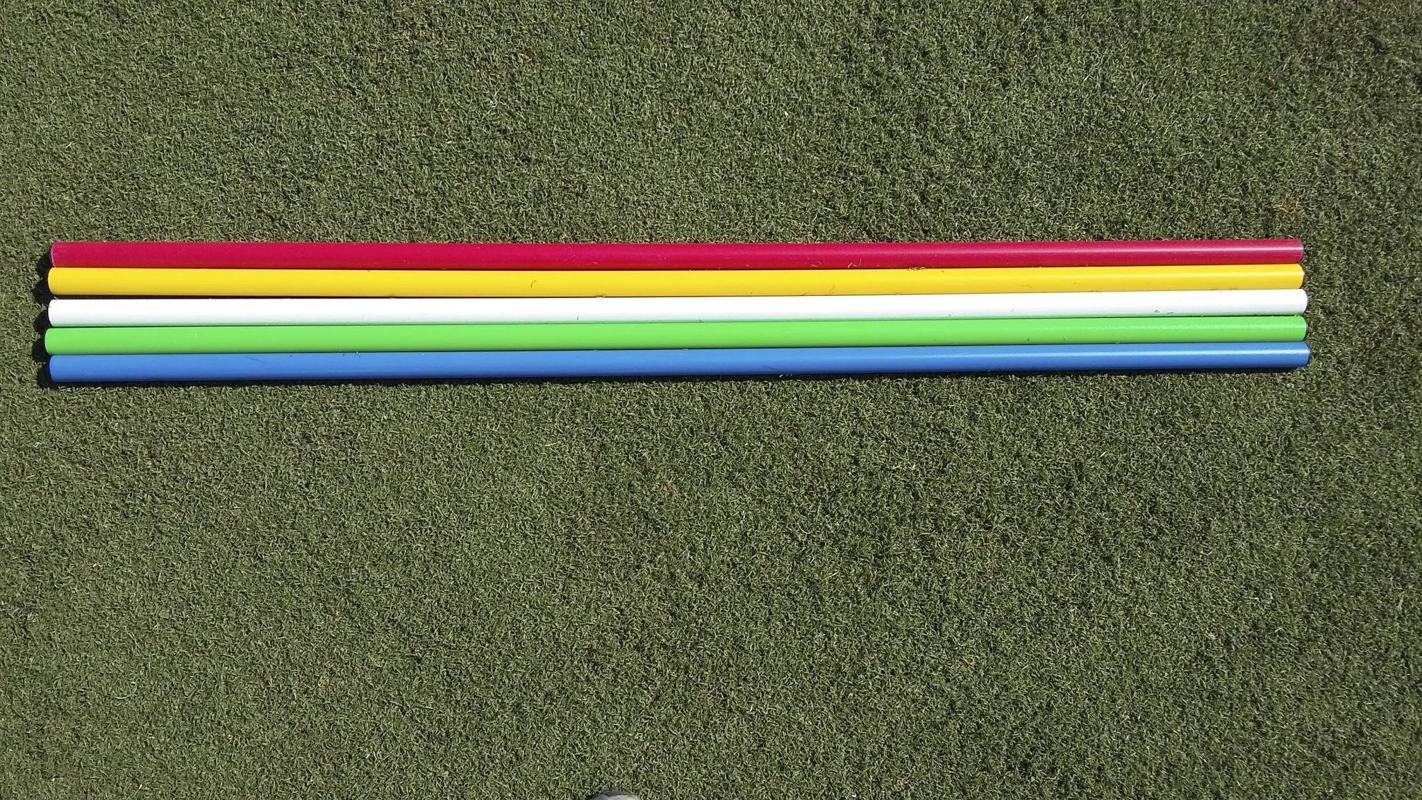 Traversa Paletto Asta 120 cm in PVC per Birilli Forati e Ostacoli