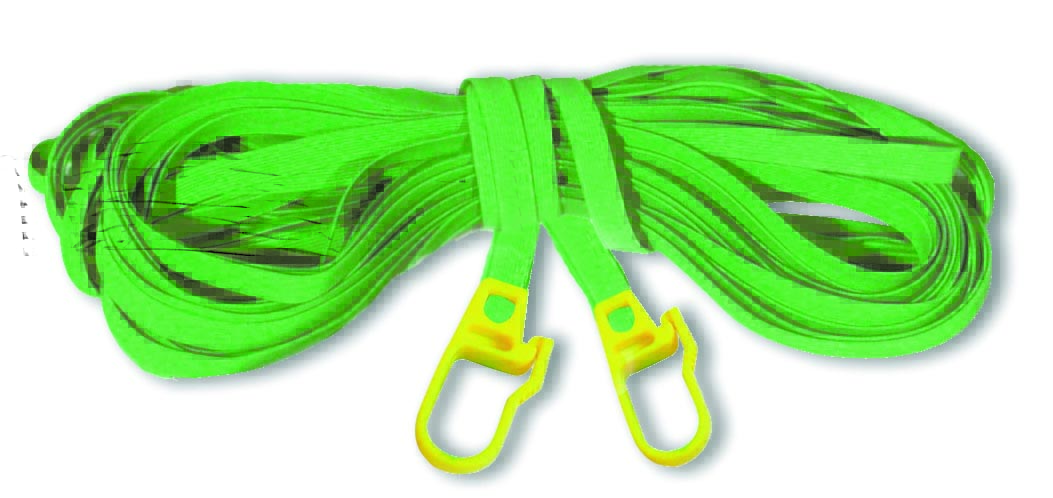 elastico verde con moschettoni da 20 metri