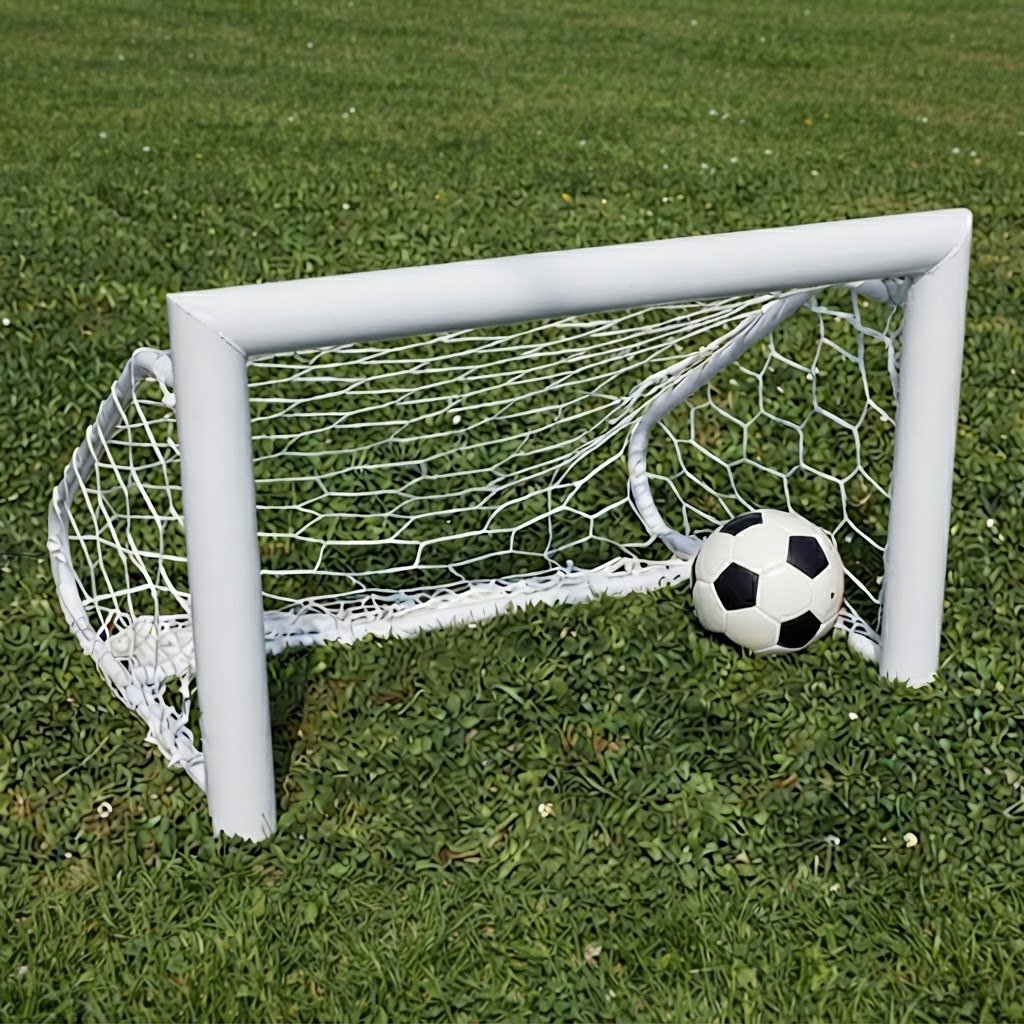 Porte Minicalcio Pro 90 X 60 In Acciaio Tubo Sezione 80 Mm Complete Di Reti