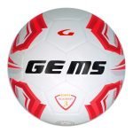 pallone calcio gems olimpico hybrid bianco rosso gecotex
