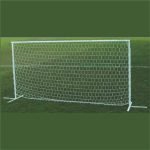 Porta calcio bifrontale 6x2 alluminio traversa divisa tubo 80mm
