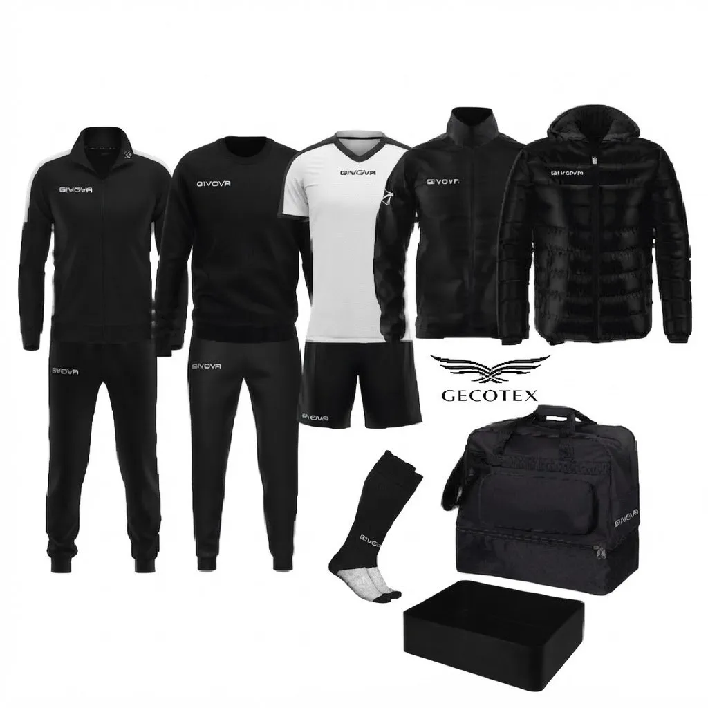 BSet Box da Calcio Givova Revolution Bianco Nero