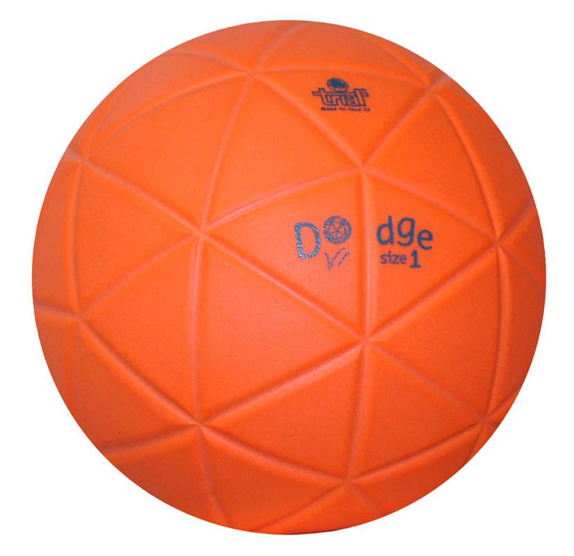 palla per dodgeball arancione gomma antiscivolo gecotex