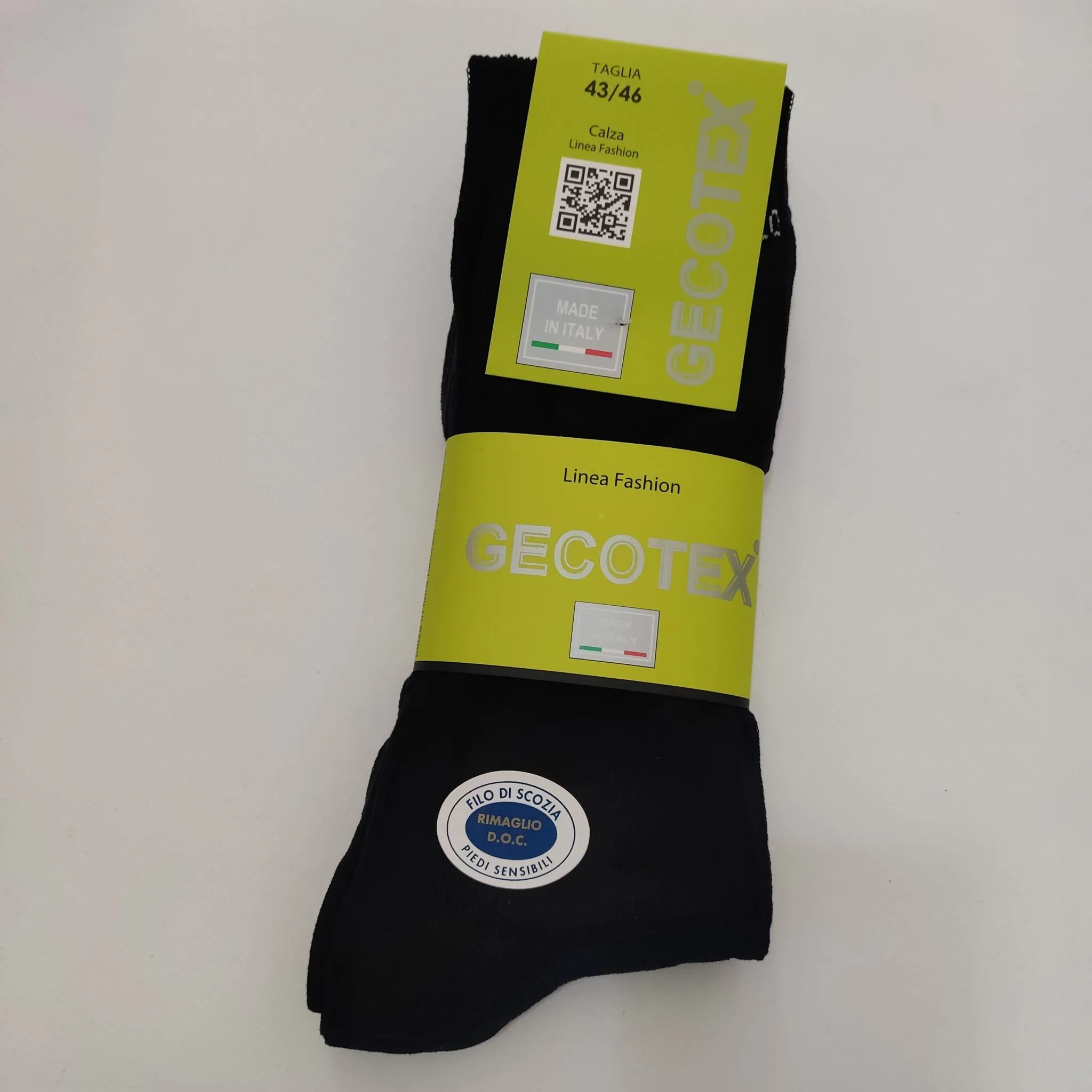 Calza corta uomo in filo di scozia elasticizzato nero blu grigio scuro