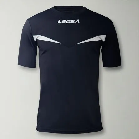 maglia da calcio mezza manica di colore blu bianco