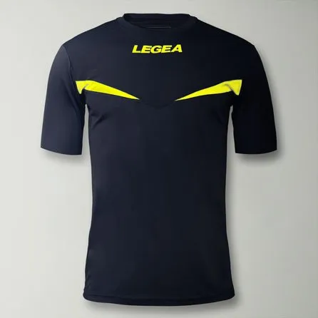 maglia da calcio mezza manica di colore blu giallo