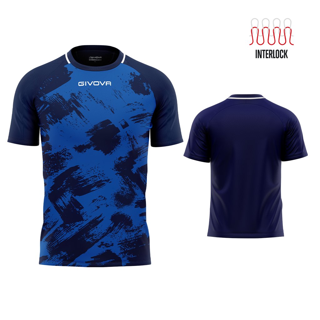 Maglia da Calcio Interlock Maniche Corte Traspirante