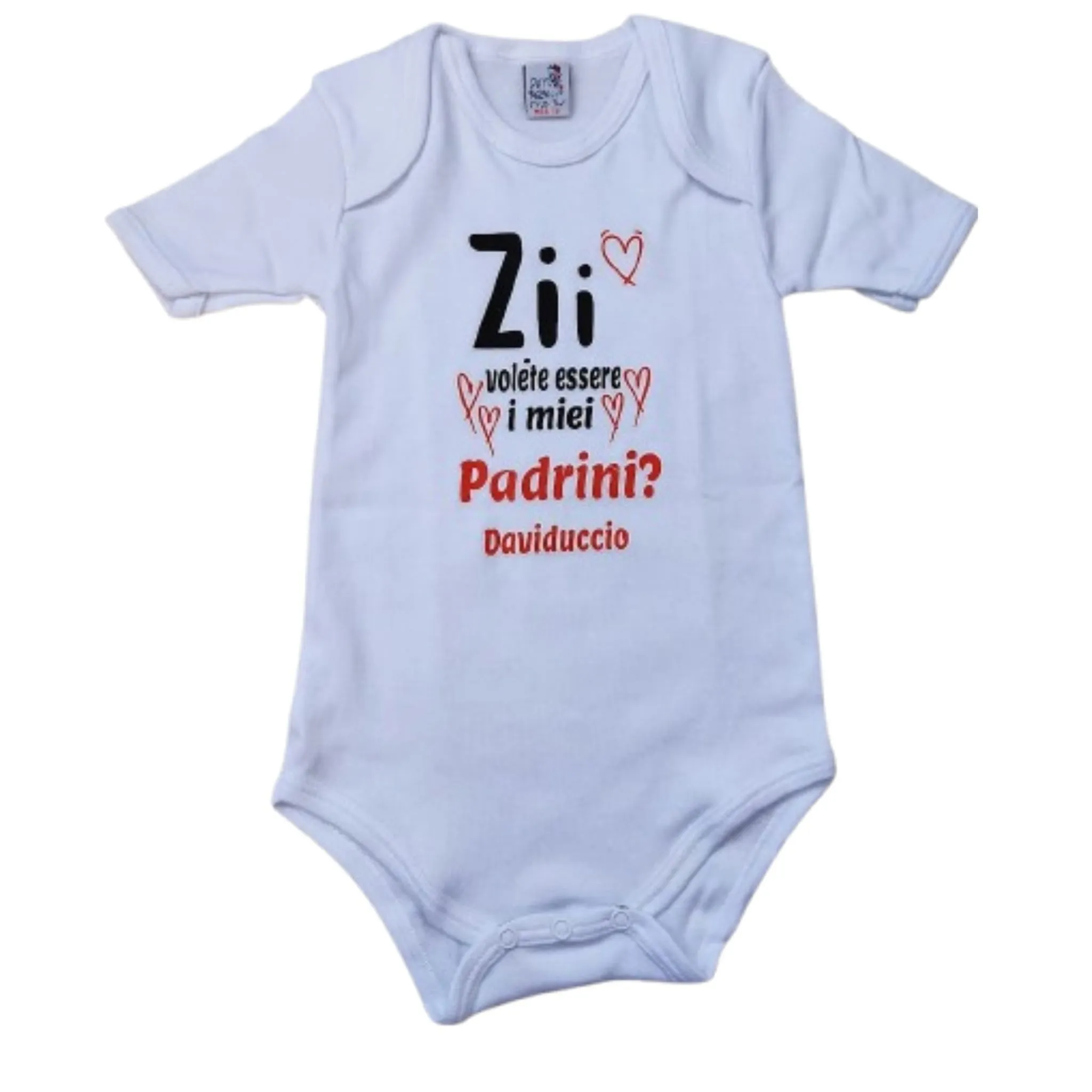 Body Neonata Zii Volete Essere I Miei Padrini