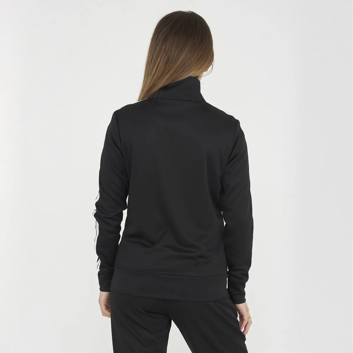 Tuta Fashion Donna Sportiva Colore Nero Pantalone a Zampa - immagine 8