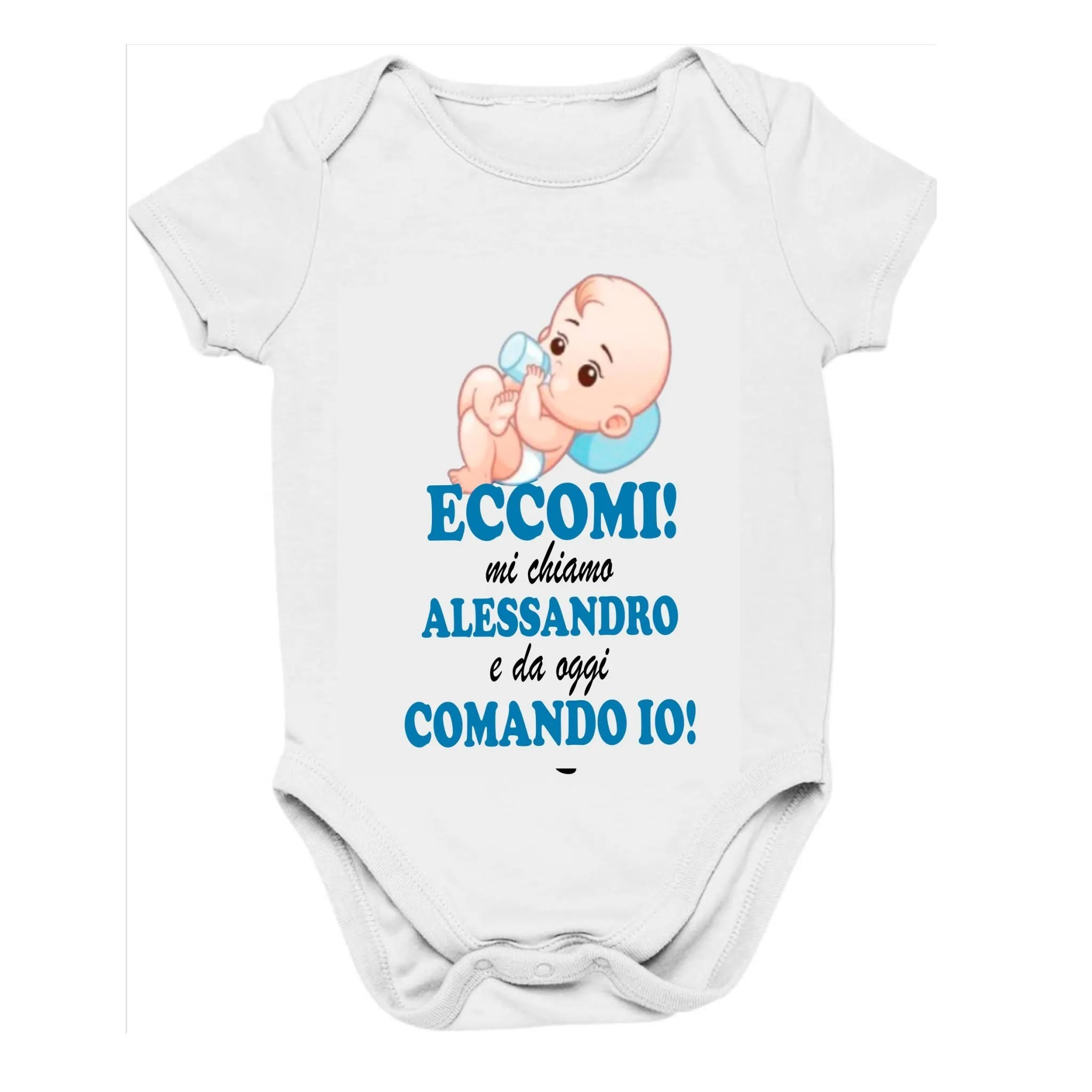 Body Neonato Personalizzato Eccomi
