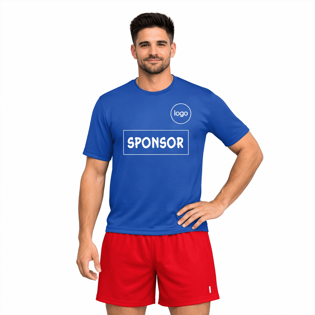 Maglietta e Pantaloncino da Calcio Maglia Azzurra Pantaloncino a Scelta - immagine 3