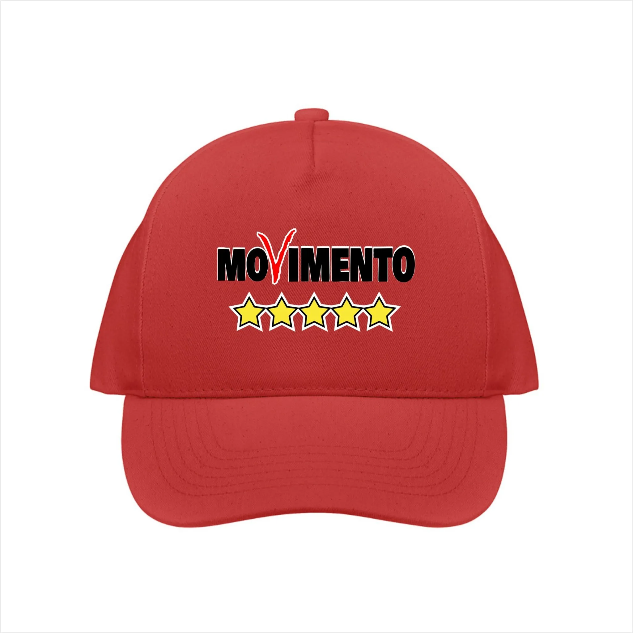 Cappellino Movimento 5 Stelle Colore Rosso
