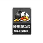 Etichetta adesiva per raccolta differenziata – resistente e impermeabile