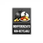 Etichetta adesiva per raccolta differenziata – resistente e impermeabile
