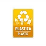 Etichetta adesiva per raccolta differenziata – resistente e impermeabile