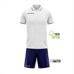 Kit Polo e Pantaloncino Street Bianco Blu