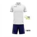Kit Polo e Pantaloncino Street Bianco Blu