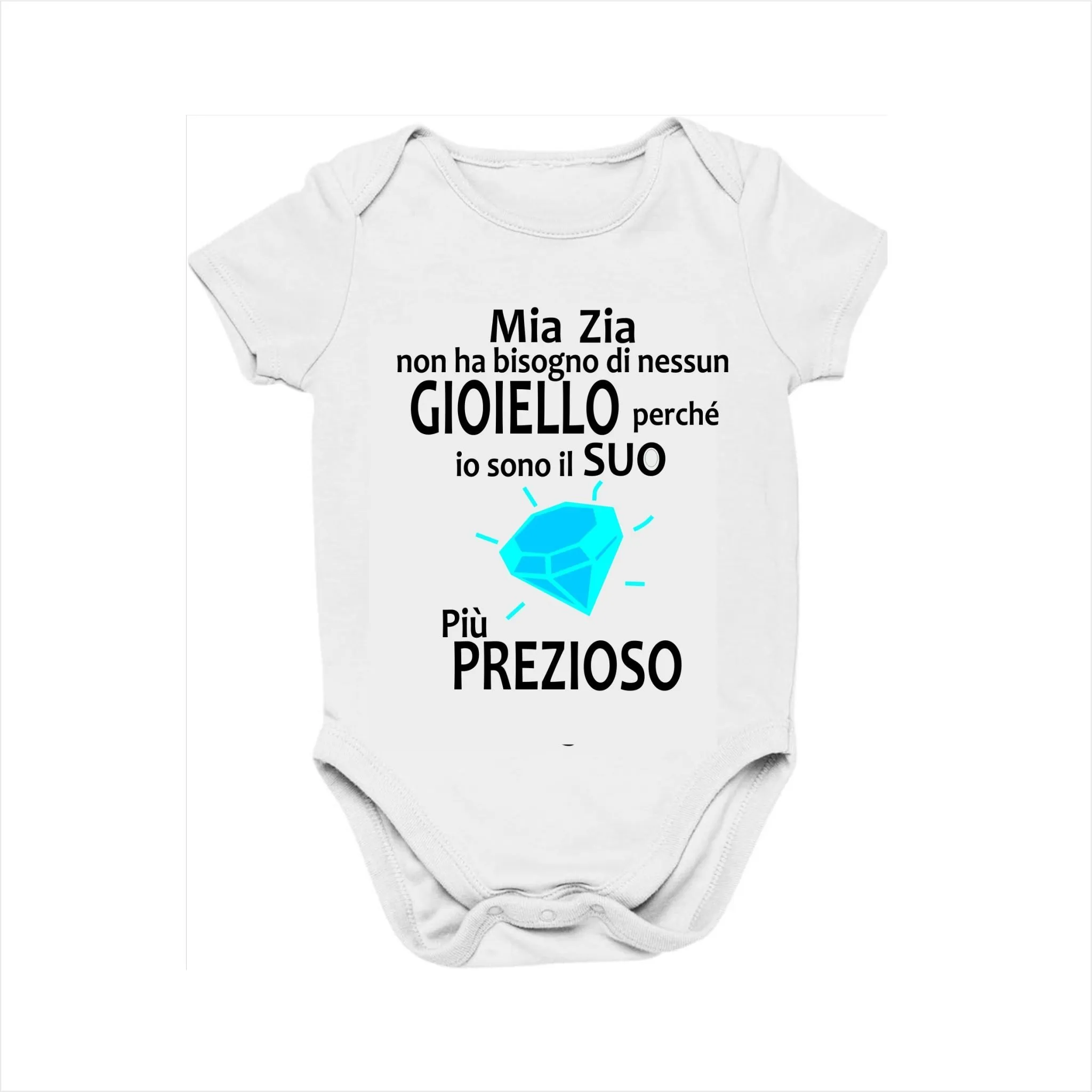 Body Neonato Personalizzato Mia Zia