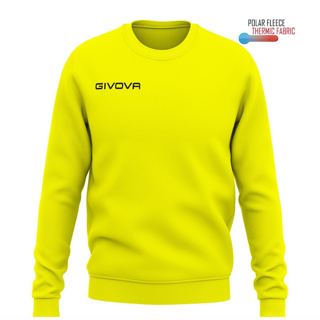 maglioncino sportivo givova giallo fluo