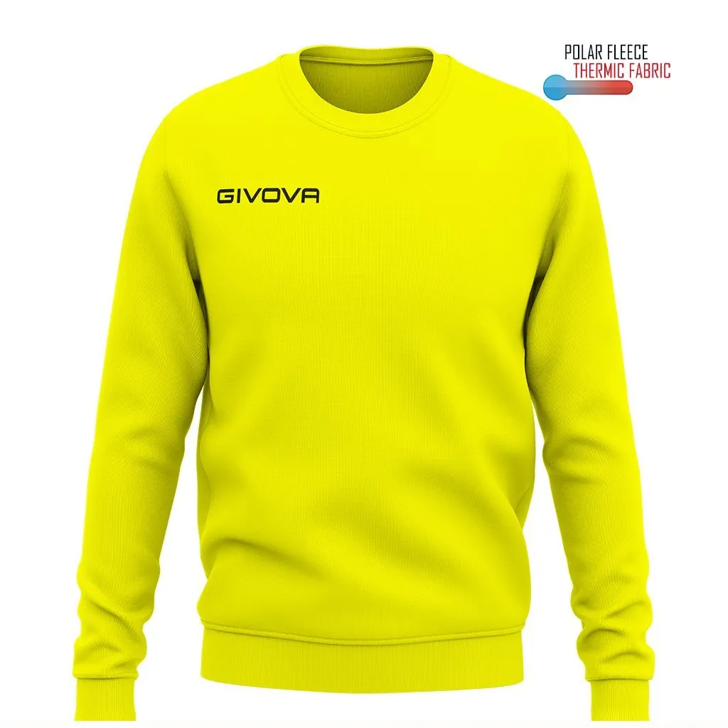 maglioncino sportivo givova giallo fluo