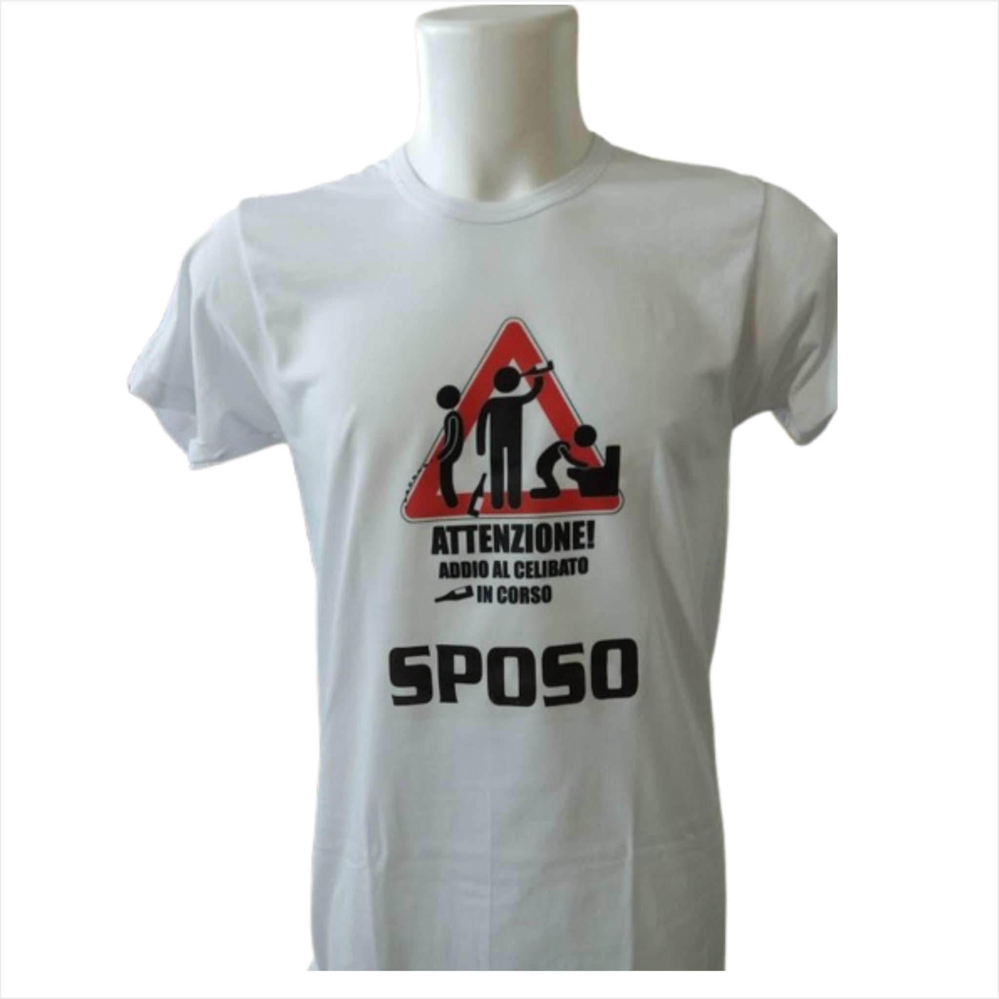 T-Shirt Attenzione Addio al Celibato