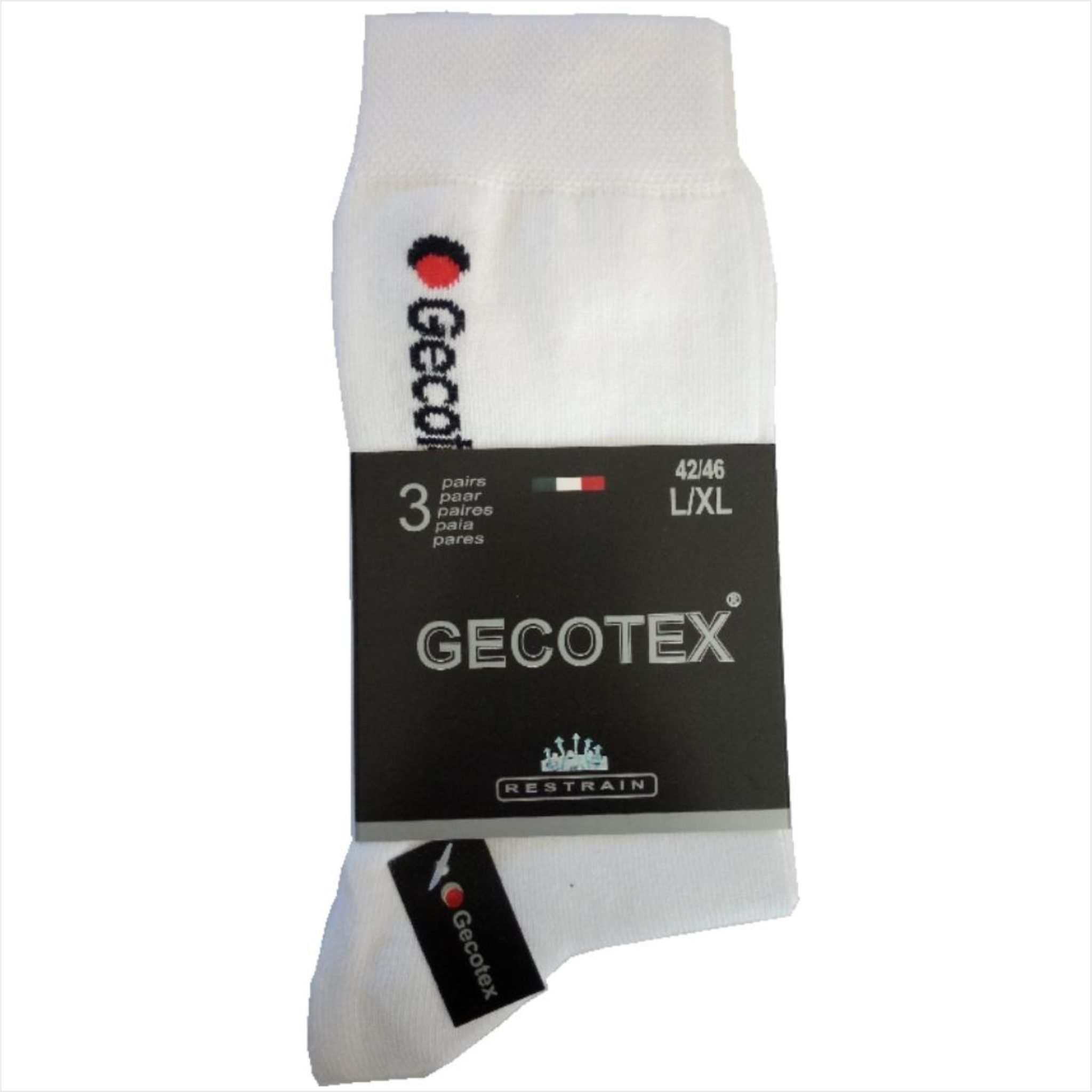 Calza Normal 100% Cotone 20/1 Colore bianco Made in Italy