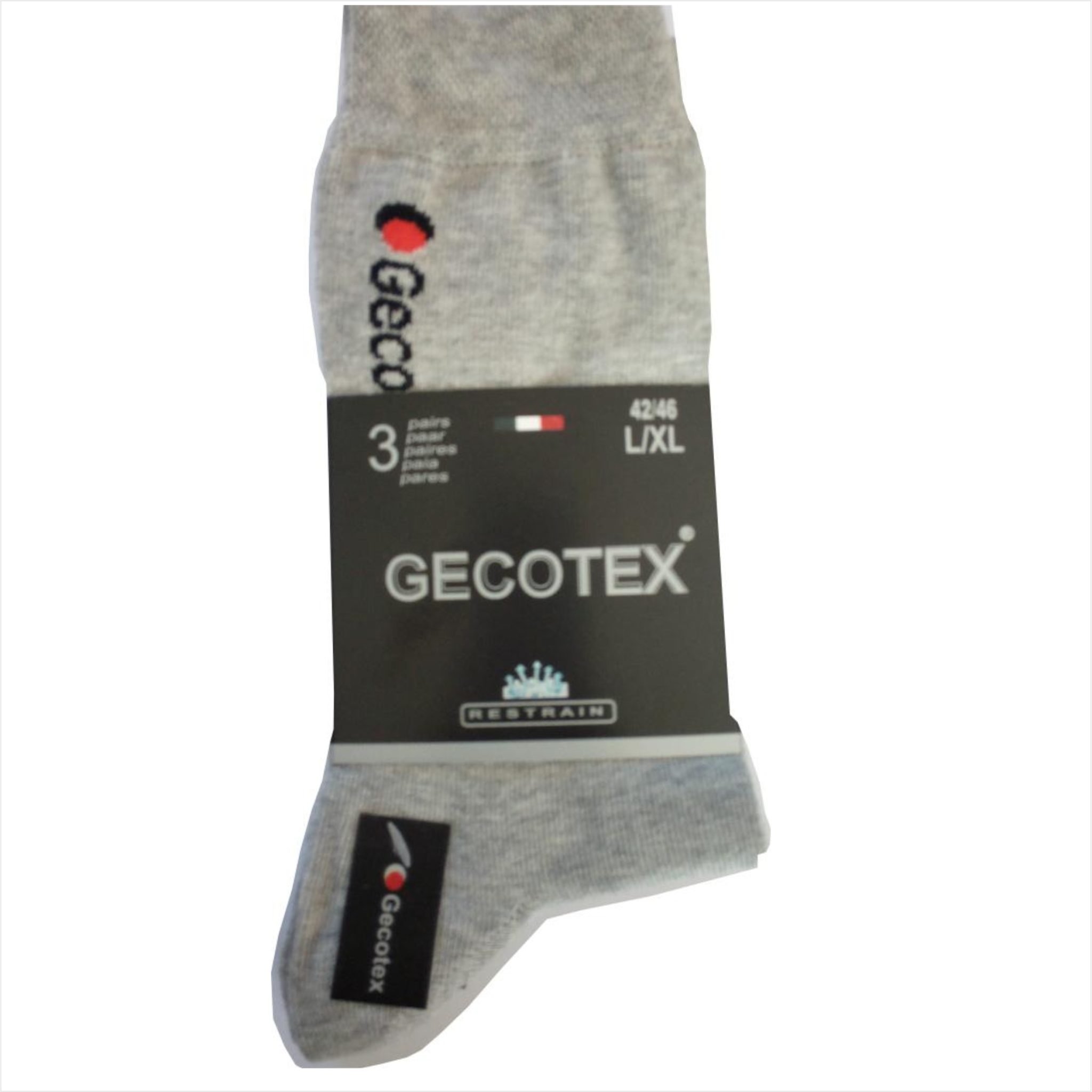 Calza Normal 100% Cotone 20/1 Colore Grigio Made in Italy