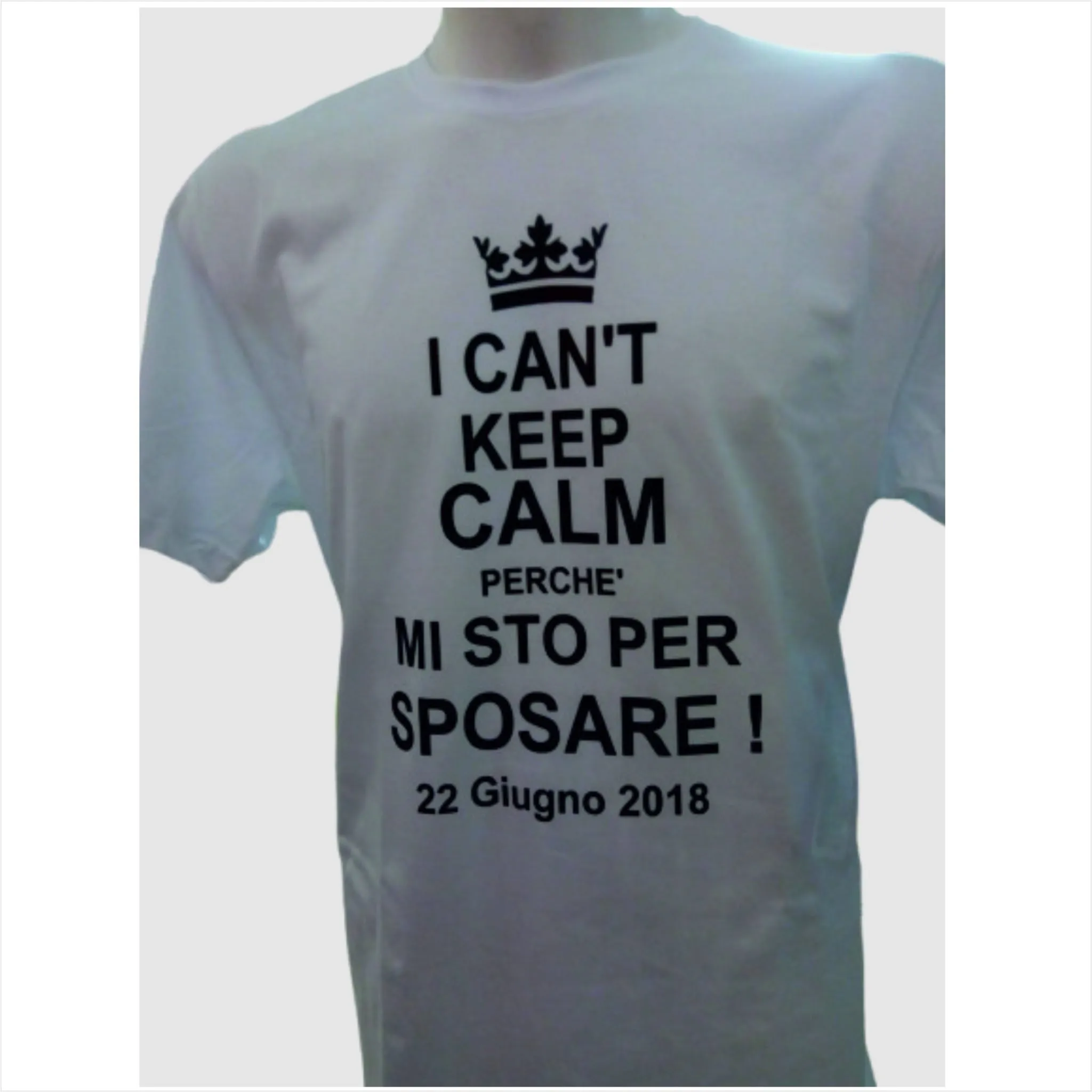 T-Shirt Addio Al Celibato I Can't Keep Calm