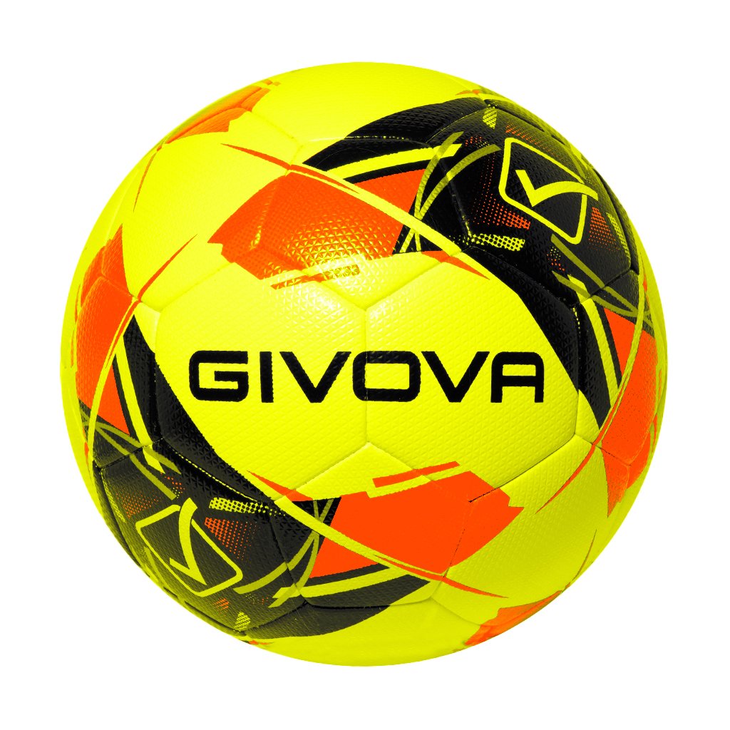 pallone da calcio match new maya fluo gara givova giallo rosso