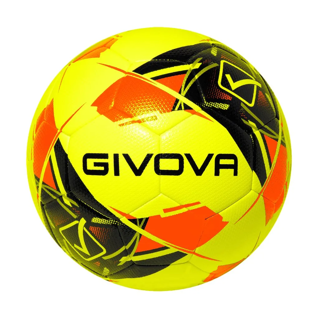 pallone da calcio match new maya fluo gara givova giallo rosso