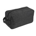 borsello da viaggio pochette poliestere nero compatta accessori documenti