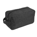 borsello da viaggio pochette poliestere nero compatta accessori documenti