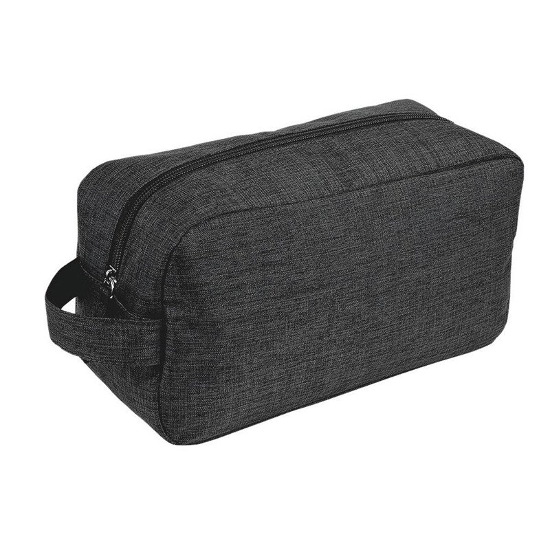 borsello da viaggio pochette poliestere nero compatta accessori documenti