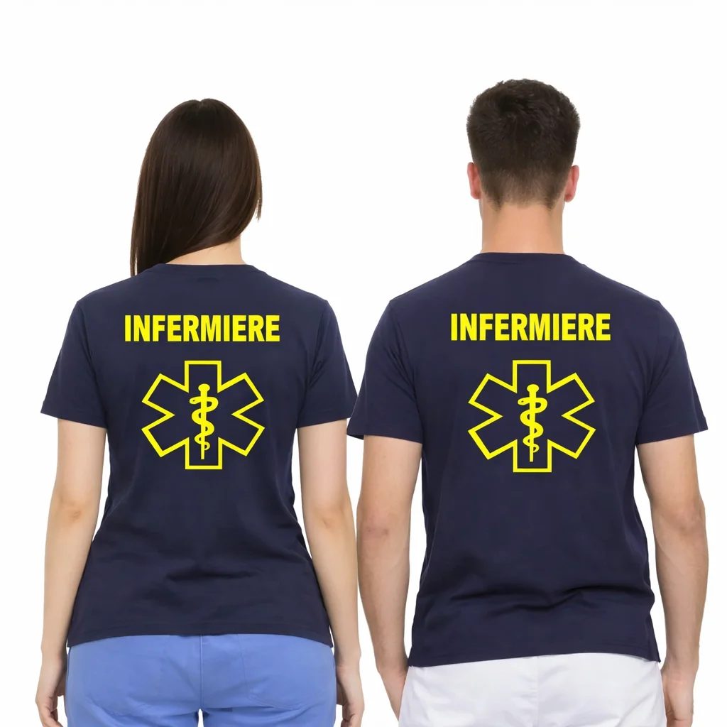 T-Shirt Infermiere Con Stella della Vita - immagine 3