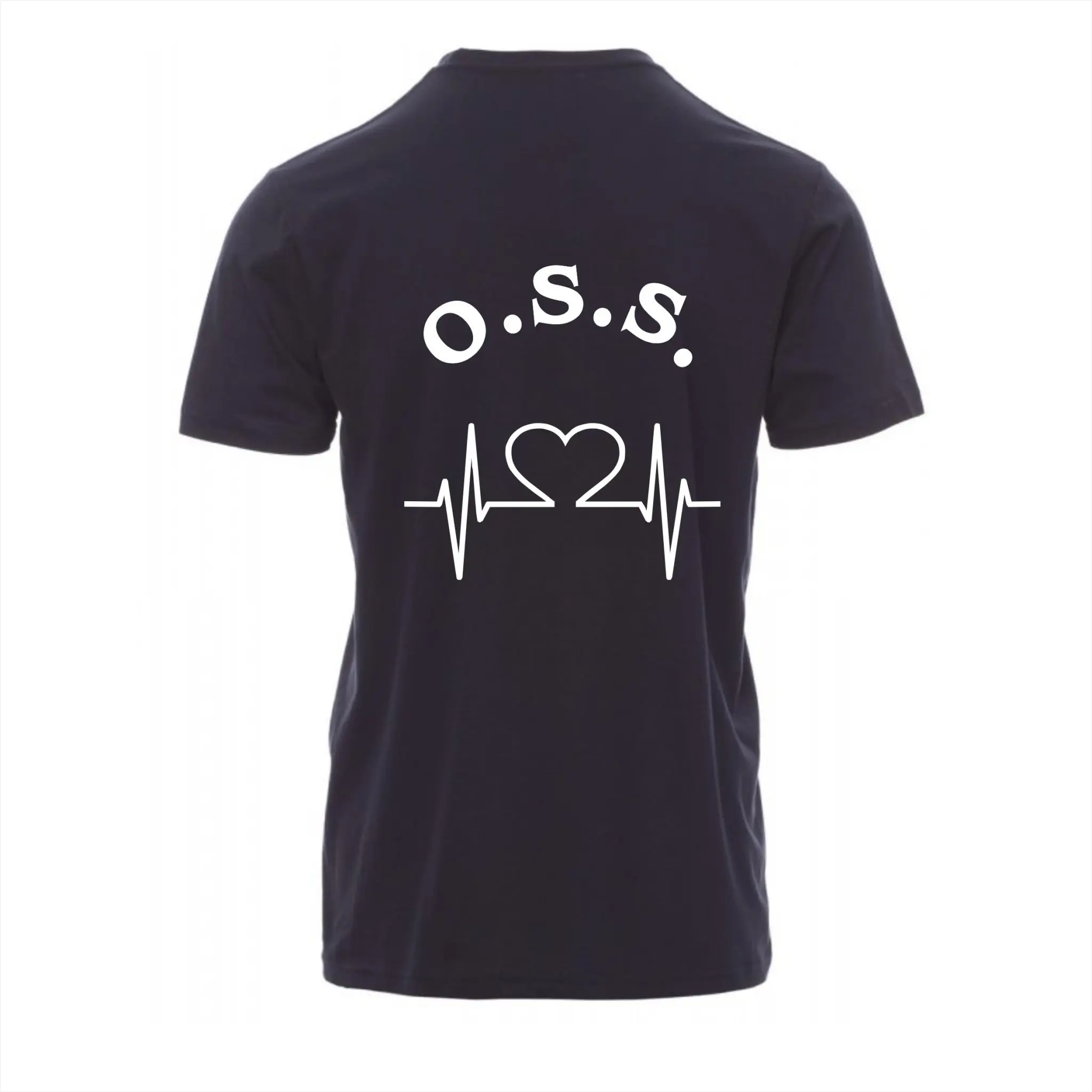 T-Shirt Unisex Oss Blu Bianco - immagine 3
