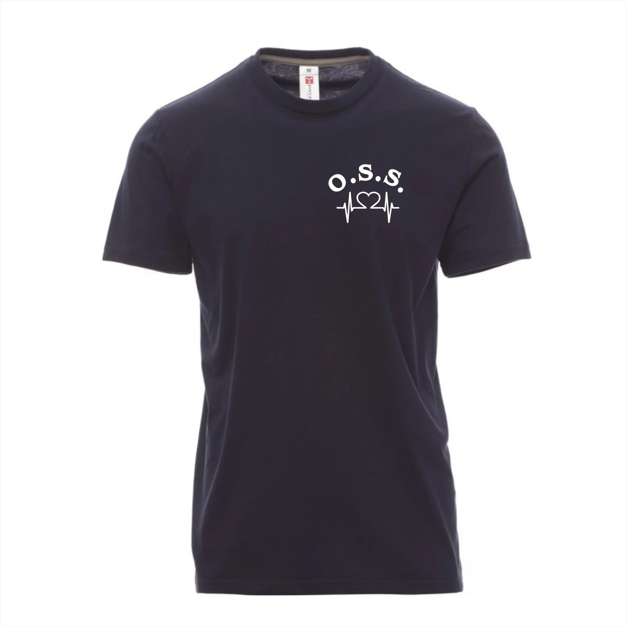 T-Shirt Unisex Oss Blu Bianco - immagine 4