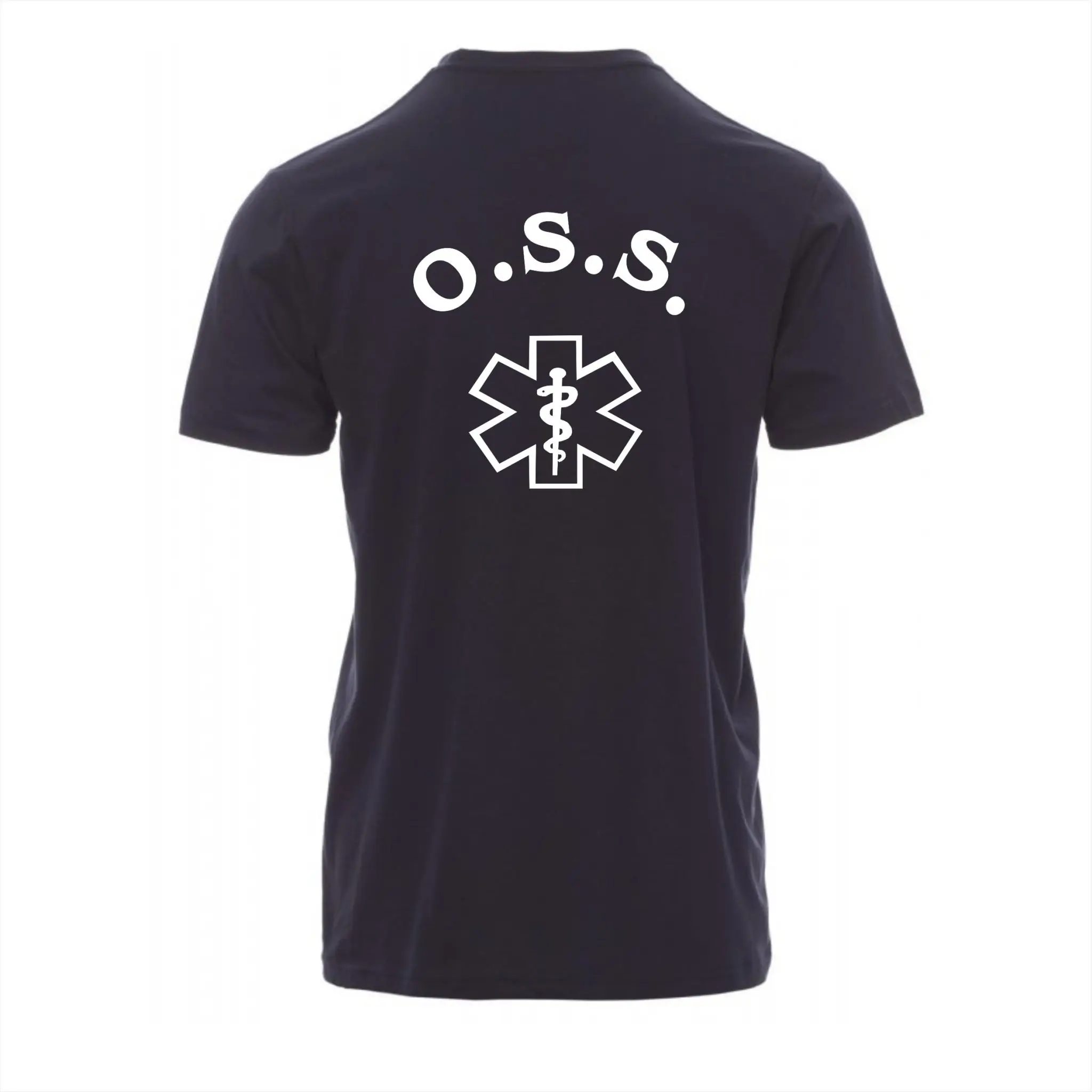 T‑Shirt O.S.S. Professionale con Stella della Vita – Cotone 100%  Colore Blu Navy - immagine 3