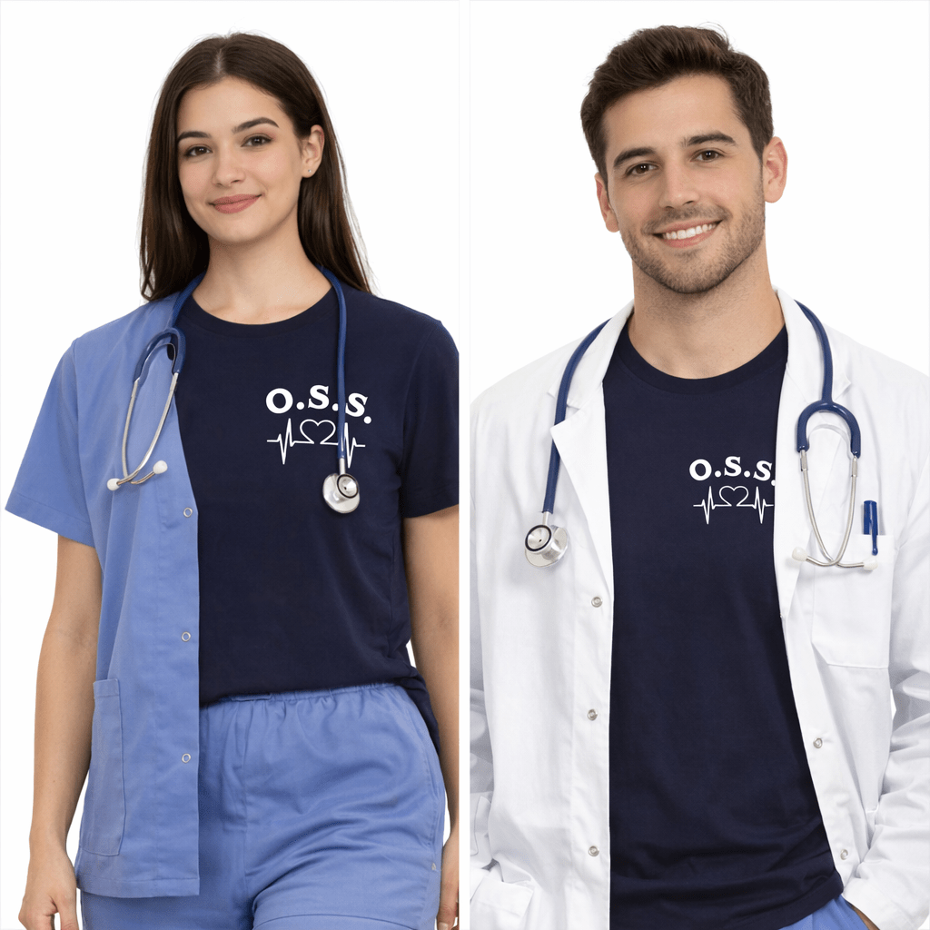 T-Shirt Unisex Oss Blu Bianco