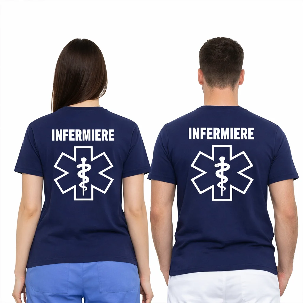T-Shirt Infermiere Con Stella della Vita - immagine 4
