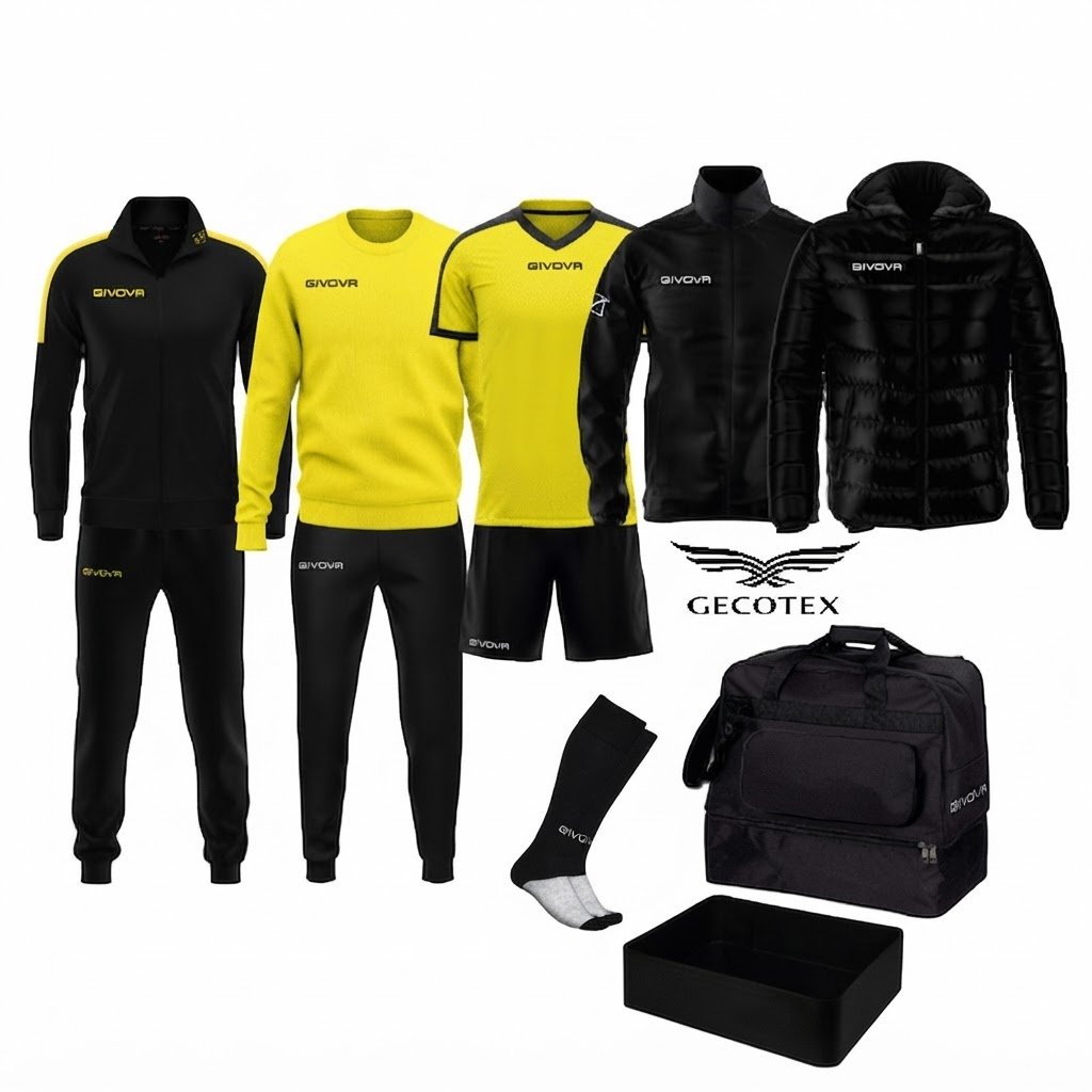 Set Givova Box Da Calcio Revolution Giallo Nero