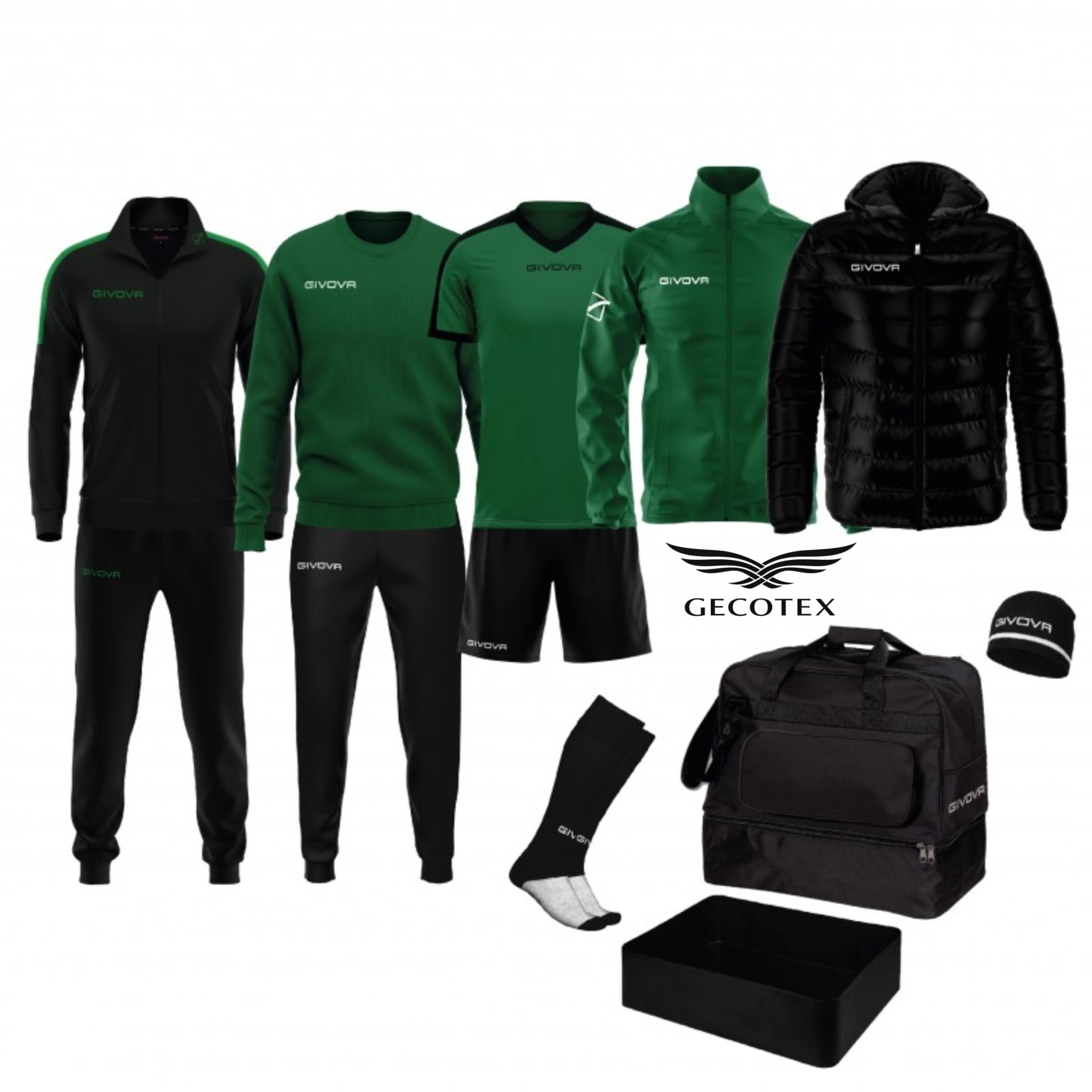 Box da Calcio modello Revolution Givova Set Givova Box da Calcio Revolution Verde Nero