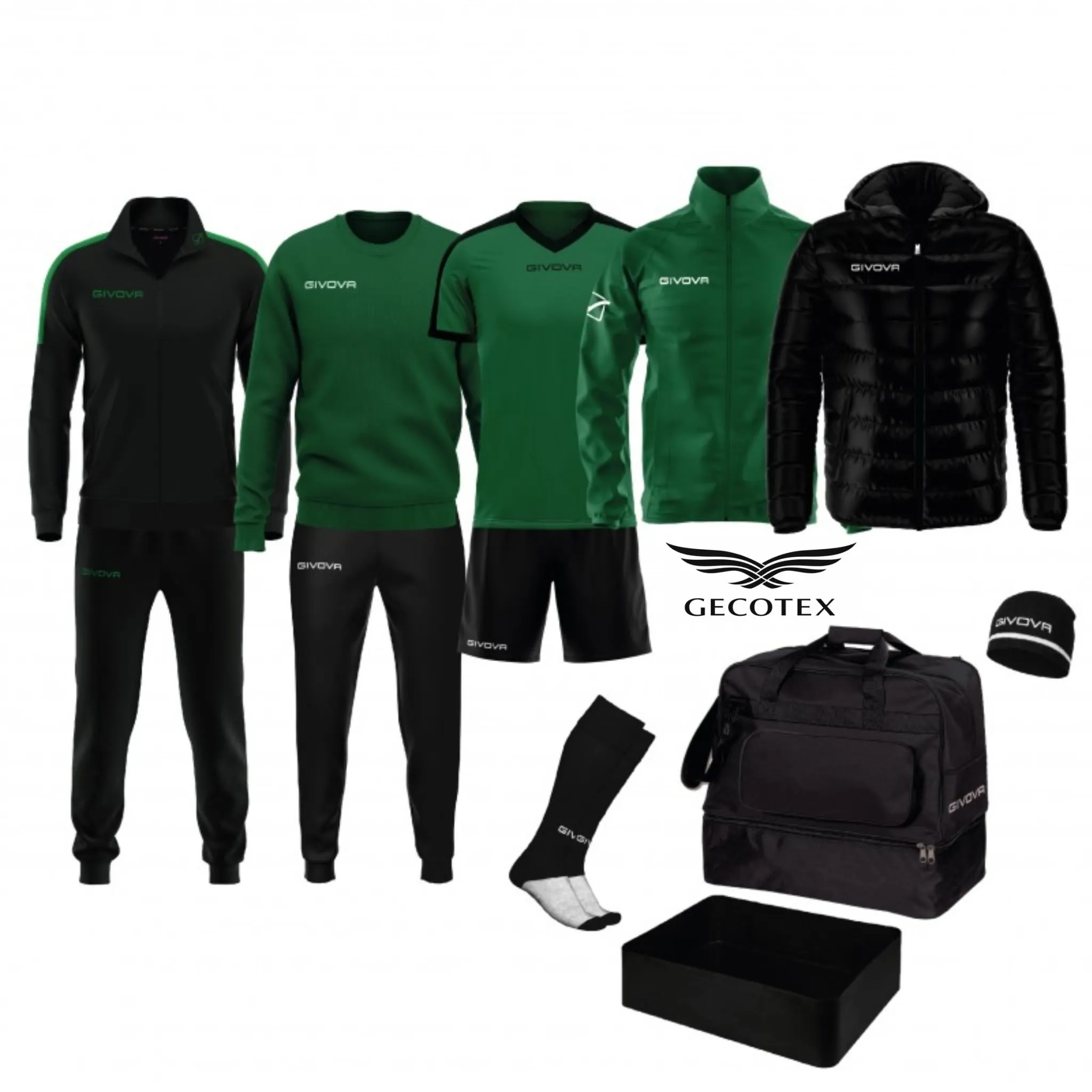 Box da Calcio modello Revolution Givova Set Givova Box da Calcio Revolution Verde Nero